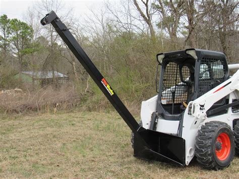 skid steer boom lift|skid steer lift attachment.